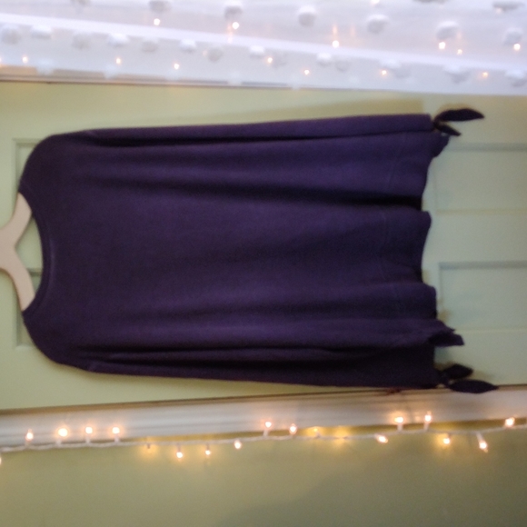 Women's 3X dark purple yoga lounge top - Picture 5 of 6